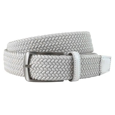 Greg Norman Men's Solid Braided Stretch Golf Belt