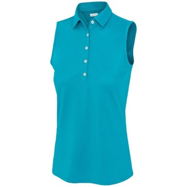 Greg Norman Women's Freedom Pique Sleeveless Golf Polo