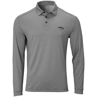 Callaway Men's Fine Line Stripe Long Sleeve Golf Polo