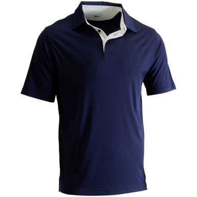 TGW Men's Collar Trim Solid Golf Polo
