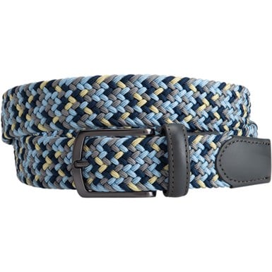 Greg Norman Men's Multi Color Braided Stretch Golf Belt