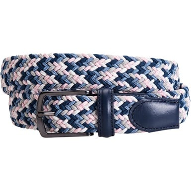 Greg Norman Men's Multi Color Braided Stretch Golf Belt
