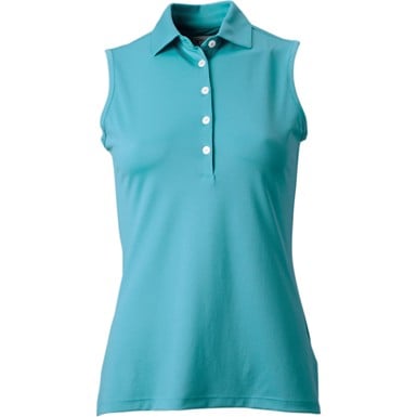 Greg Norman Women's Freedom Pique Sleeveless Golf Polo - Discontinued Style