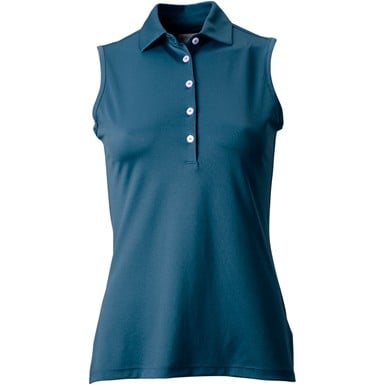 Greg Norman Women's Freedom Pique Sleeveless Golf Polo - Discontinued Style
