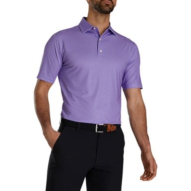 FootJoy Men's Dot Geo Print Golf Polo