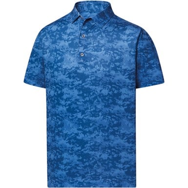 FootJoy Men's Lisle Cloud Camo Print Golf Polo - Previous Season Style