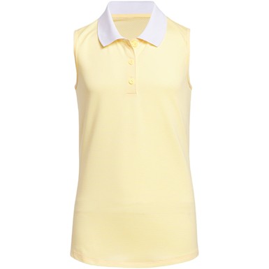 adidas Junior Sleeveless Golf Polo