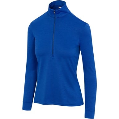 Greg Norman Womens Clubhouse Heathered 1/4 Zip Golf Pullover