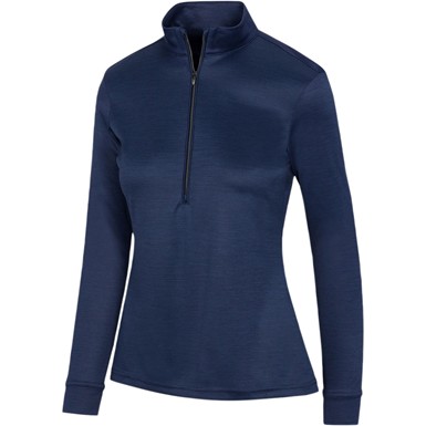 Greg Norman Womens Clubhouse Heathered 1/4 Zip Golf Pullover