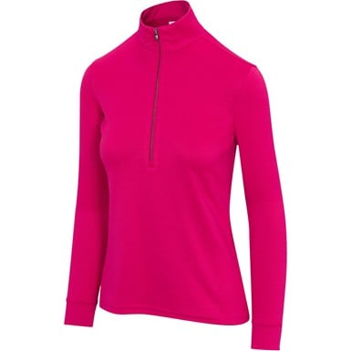 Greg Norman Womens Clubhouse Heathered 1/4 Zip Golf Pullover