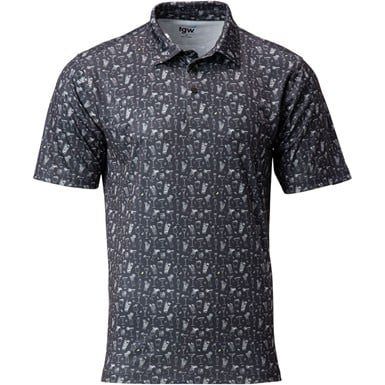 TGW Men's Happy Hour Print Golf Polo