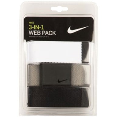 NIKE Men's 3pk Webbing Golf Belt