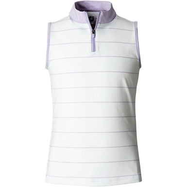 FootJoy Junior Zipper  Placket Sleeveless Golf Shirt