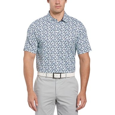 Callaway Men's Abstract Golf Ball Print Golf Polo