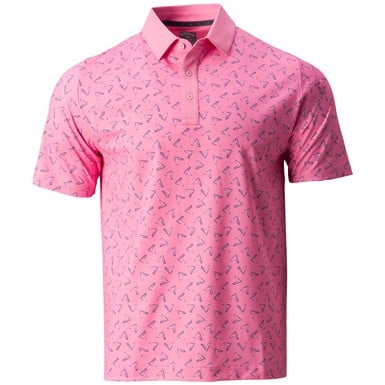 Callaway Men's Painted Chev Trademark Print Golf Polo