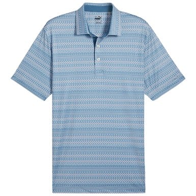Puma Men's Fair Isle Micro Print Golf Polo