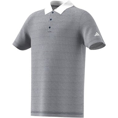 adidas Junior Ottoman Striped Golf Polo