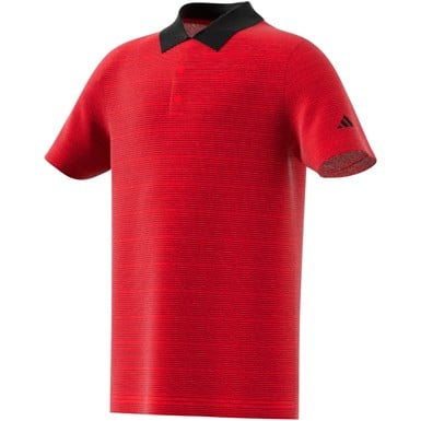 adidas Junior Ottoman Striped Golf Polo