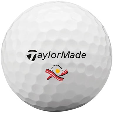 TaylorMade 2024 TP5x My Symbol Bacon & Egg Print Golf Ball