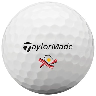 TaylorMade 2024 TP5 My Symbol Bacon & Egg Print Golf Ball