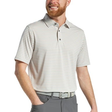 FootJoy Men's Multi Pinstripe Lisle Golf Polo