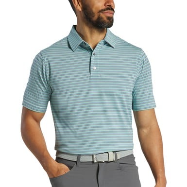 FootJoy Men's Multi Pinstripe Lisle Golf Polo