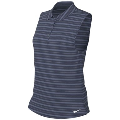 NIKE Women's Victory Stripe Sleeveless Golf Polo