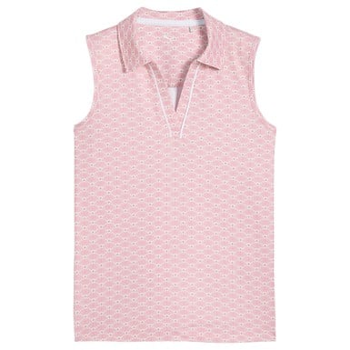 Puma Junior Scallop Sleeveless Golf Polo