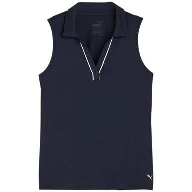 Puma Junior Solid Sleeveless Golf Polo