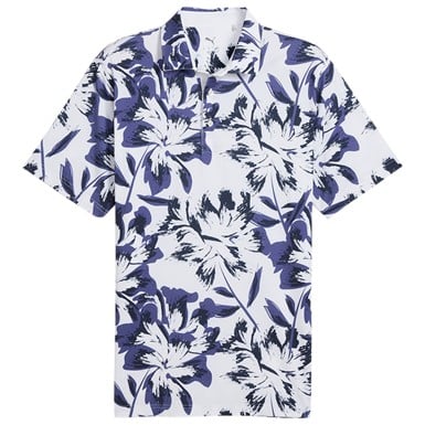 Puma Men's MATTR Broken Flower Golf Polo