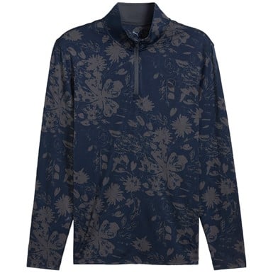 PUMA Men's Pure 2.0 Rose Print 1/4 Zip Golf Pullover