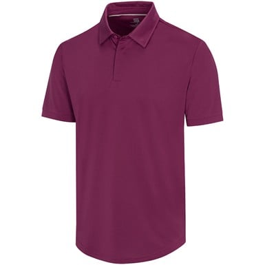 366 Golf Men's Round Hem Golf Polo