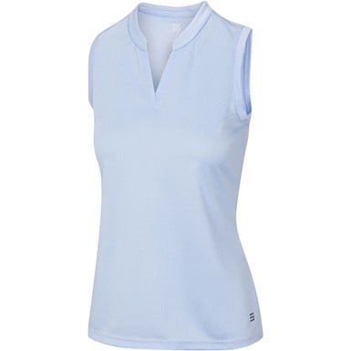 366 Golf Women's Sleeveless Waffle Golf Polo
