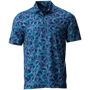 Greg Norman Men's Tropicana Print Golf Polo