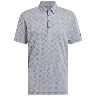 adidas Mens Ult 365 Houndstooth Jacquard Golf Polo