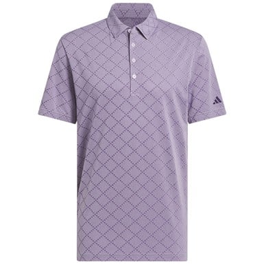 adidas Mens Ult 365 Houndstooth Jacquard Golf Polo