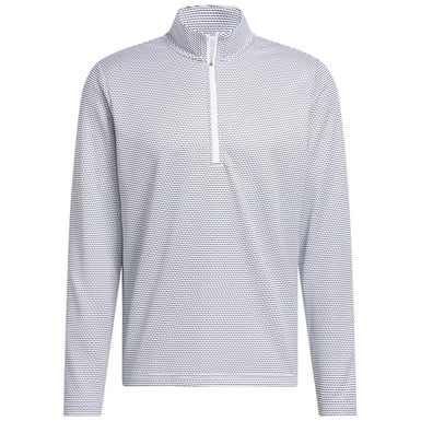 adidas Mens Perf Printed 1/4 Zip Golf Pullover