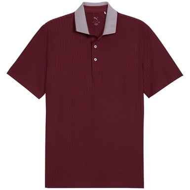 Puma Mens MATTR Stripe Jacquard Golf Polo
