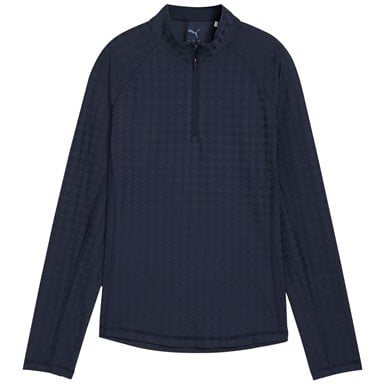 Puma Womens Houndstooth 1/4 Zip Golf Pullover