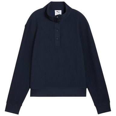 Puma Womens Boulder 1/4 Snap Golf Pullover