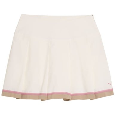 Puma Womens Stripe Pleated Golf Skort