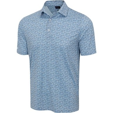 Greg Norman Mens Bourbon Golf Polo