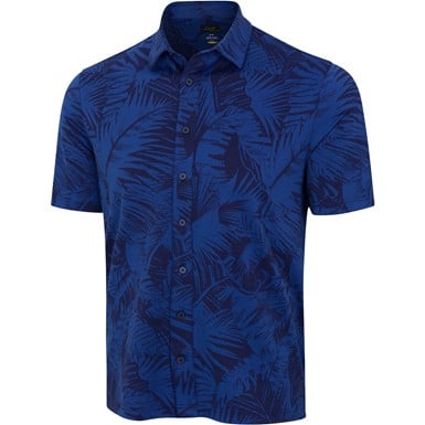 Greg Norman Mens Seriously Fun Button Golf Polo