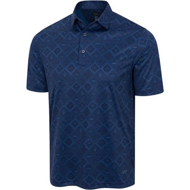 Greg Norman Mens Golf Tile Golf Polo