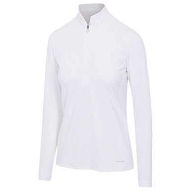 Greg Norman Womens Pearl Studded 1/4 Zip Golf Pullover