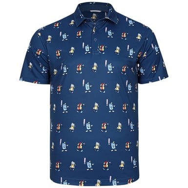 Swannies Men's Combs Beer and Hot Dog Golf Polo