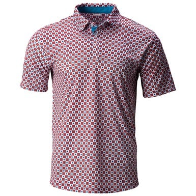 Swannies Men's Waylon Stars and Stripes Golf Polo