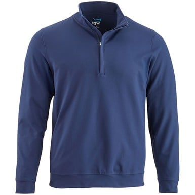 TGW Mens Solid Midweight Golf Pullover