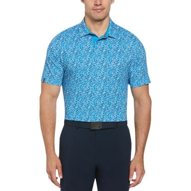 Callaway Men's All Over Confetti Hex Print Golf Polo
