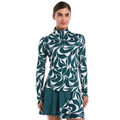 Callaway Women's Abstract Swirl Sun Protection Golf Pullover